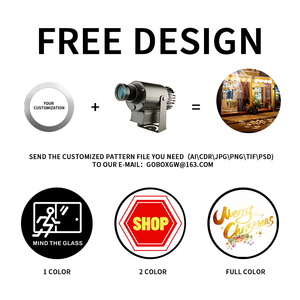 Ngoài trời 360W LED 6 gobo Logo chiếu không thấm nước IP65 chiếu ánh sáng giáng sinh quảng cáo ngoài trời ánh sáng - Product Image 2