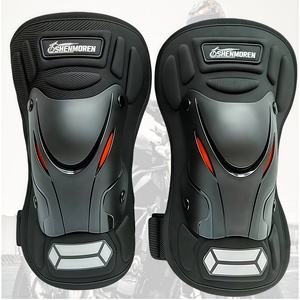 Genouillères de moto sportives professionnelles Shenmoren personnalisables, universelles, anti-chute, respirantes, fines, en PP/Nylon - Product Image 1