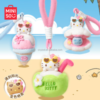100% Original Mini So Store Llavero de Peluche de Vinilo de la Serie Hello Kitty y Stitch con Colgante de Aromaterapia
