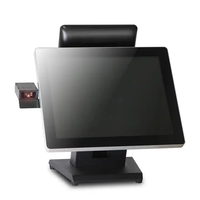 Ventanas de 15 pulgadas, todo en uno, pantalla táctil, Terminal Pos, caja registradora, sistema Pos de punto de venta, máquinas con escaneo de código QR