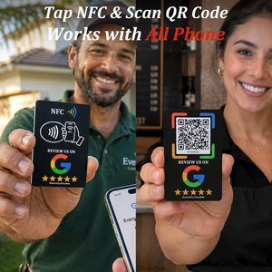 Carte NFC NTAG213 en PVC avec impression 4/C, lecture par balayage de <span class=keywords><strong>code</strong></span> <span class=keywords><strong>QR</strong></span>, 13,56 MHz, utilisation à vie pour téléphones <span class=keywords><strong>iPhone</strong></span>/Android - Product Image 3