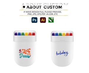 Bâtonnets de maquillage personnalisés avec logo, crayons arc-en-ciel, drapeau LGBT pour le visage et le corps, pour la Journée, le Mois, la fête, le défilé de fierté LGBT, accessoires - Product Image 2