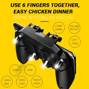 Gamepad AK66 Six Fingers Operating Trigger Periféricos Controlador de juego para PUBG IOS <span class=keywords><strong>Android</strong></span> - Product Image 3