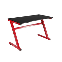 Bureau de jeu de haute qualité avec un beau design, bureau d'ordinateur avec lumières et grand tapis de souris