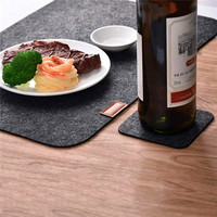 Ensemble de sets de table classiques en feutre non tissé, écologiques, résistants à la chaleur, antidérapants, absorbant le bruit pour des dîners paisibles