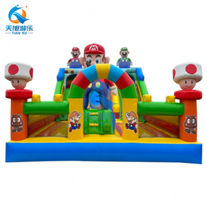 <span class=keywords><strong>Castillo</strong></span> inflable de Super <span class=keywords><strong>Mario</strong></span> <span class=keywords><strong>Bros</strong></span>, <span class=keywords><strong>Castillo</strong></span> de salto con toboganes dobles para Fiesta infantil, tobogán combinado de Casa hinchable - Product Image 4