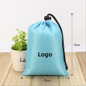 Portable Waterproof Nylon Drawstring Backpack Polyester <b>Storage</b> Pocket Oxford Cloth Single <b>Draw</b> Closure Dustproof for Jump Rope - Product Image 2