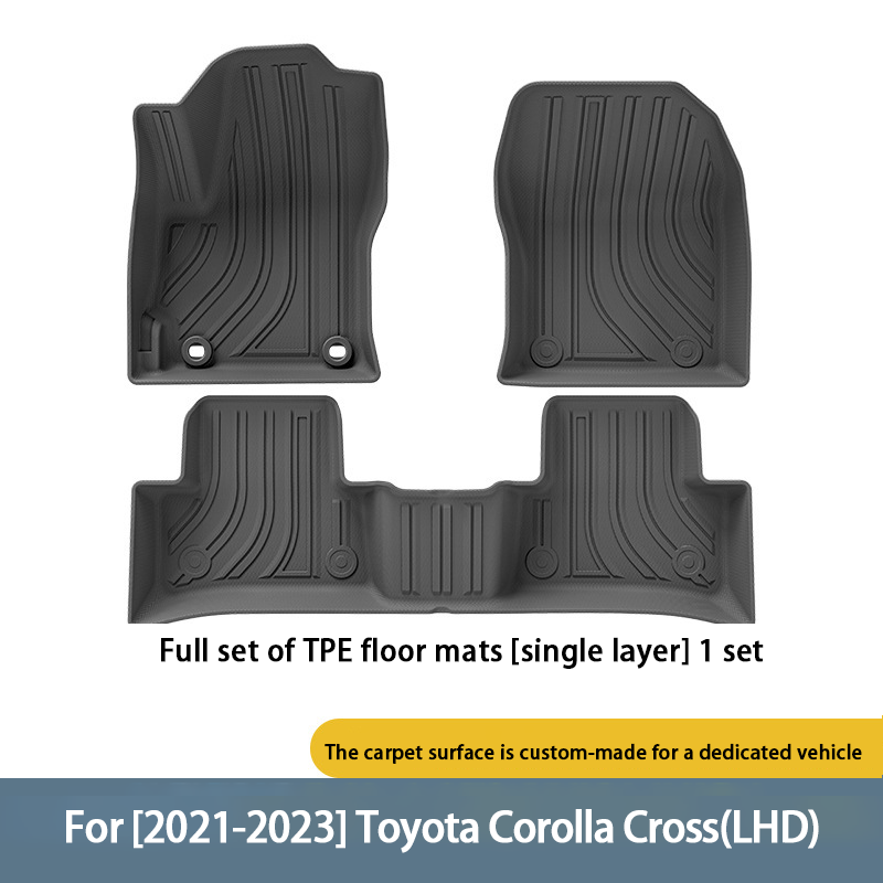 22 Toyota Corolla cruzan almohadillas de pie de una sola capa