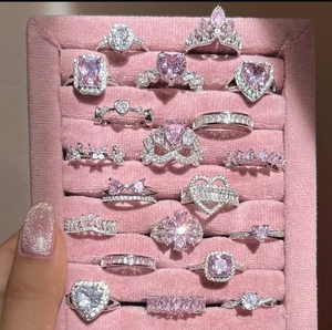Moisanita anillo moissanite diamant femmes luxe alliances prix raisonnable bijoux bagues en argent sterling - Product Image 1