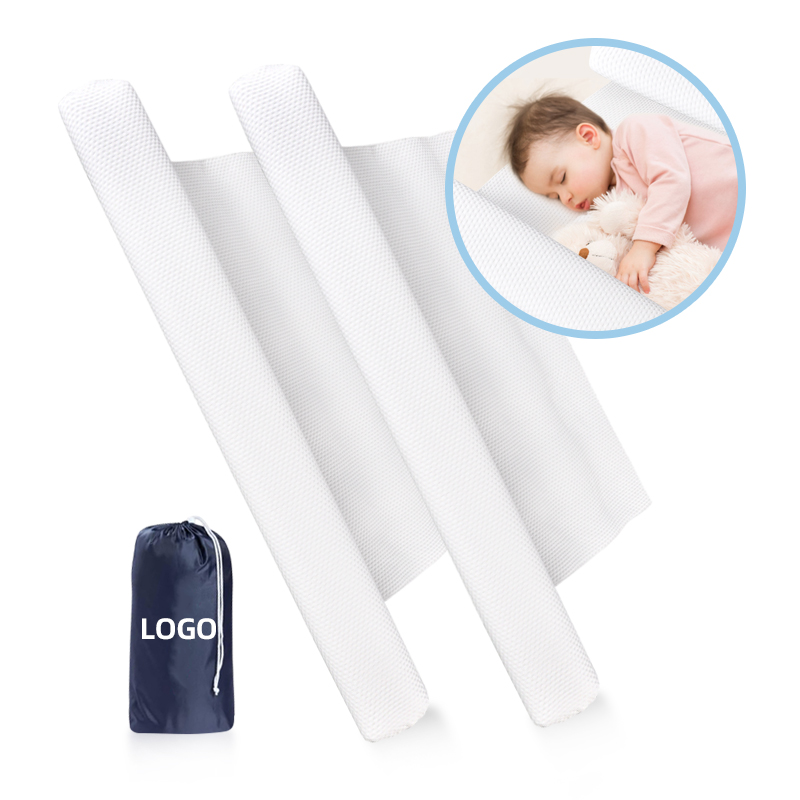 Colchón inflable para niños pequeños, Riel de cama de viaje, cubierta antideslizante, parachoques de cama inflable, protector de riel de cama portátil para vacaciones en Hotel