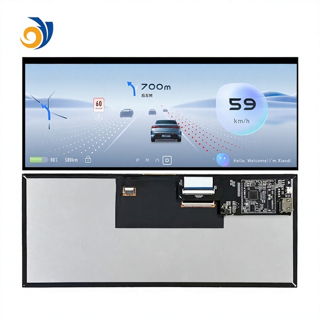 HD-MI Interface Board High Brightness 1000 Nits FHD 12.3 Inch 1920*720 TFT  LCD Display