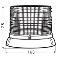 Lampe décorative pour camion 12-24V 60 LED SMD 5730 avec boîtier PC, aimant et prise allume-cigare