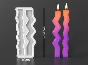 Moule à bougie en Silicone géométrique nordique pour bricolage moule à cylindre en résine 3D pour la fabrication de bougies et accessoires de parfum - Product Image 2