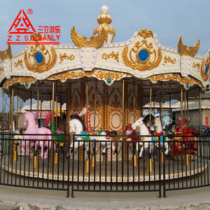 Manège pour enfants à 16 places, utilisation intérieure/extérieure, pour la maison, le centre commercial, équipement de parc d'attractions, carrousel, manège à chevaux - Product Image 1