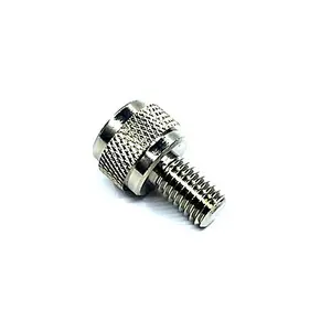 Custom Made Precision Stainless Steel Hand Screws Knurled Threaded Automotive Screws M3 M4 M5 Thumb Stud Screws