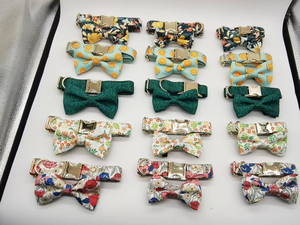 Personalizado al por mayor largo floral colorido boda diapositiva en perro marinero pajarita con flor para <span class=keywords><strong>collar</strong></span> de perro - Product Image 2