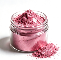 Poudre de pigment métallique holographique certifiée GUANZUN Rose Rouge 5-100 microns pour revêtement et encre de sérigraphie