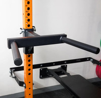 Power Rack Réglable Pliable Debout Pull Up Dip Bar Attachment Wall Mounted Dip Station