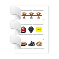 Nouvelles cartes à tirage gratuit avec motifs à 3 fenêtres, impression numérique, thème personnalisé, billets à languette à tirer