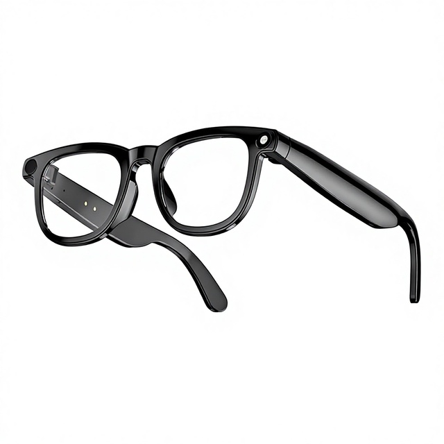 2026 AI Smart Glasses with Camera 8MP HD Video Audio Recording AI Recognition Translation AR Display Smart Eyewear Wholesale