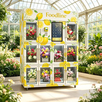 Conception à compartiments indépendants empêchant l'écrasement des bouquets, distributeur automatique de fleurs