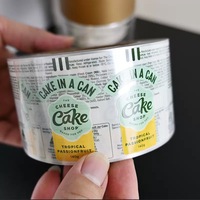 Étiquettes BOPP personnalisées |   Autocollants imperméables et résistants à l'huile pour bouteilles de boissons et de jus, écologiques, avec code-barres.