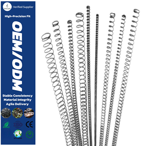 Ressorts de compression longs en acier inoxydable, hélicoïdaux cylindriques, pour mécanismes de machines, quincaillerie industrielle robuste - Product Image 1