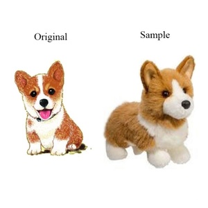 CustomPlushMaker.com Toyseei Juguetes Personalizados Baratos para Perros al por Mayor, Peluche de Perro Corgi, Animal de Peluche Suave - Product Image 1