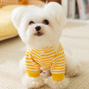 럭셔리 클래식 심플 귀여운 강아지 작은 펭귄 줄무늬 만화 백팩 친환경 알레르기 방지 폴리에스터 두발 후드 - Product Image 5