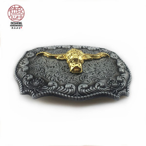 <span class=keywords><strong>Boucle</strong></span> de <span class=keywords><strong>ceinture</strong></span> western <span class=keywords><strong>dorée</strong></span> en argent sterling de 40 mm pour homme, avec initiale, motif vache, pour <span class=keywords><strong>ceinture</strong></span> de cowboy, vente en gros - Product Image 3