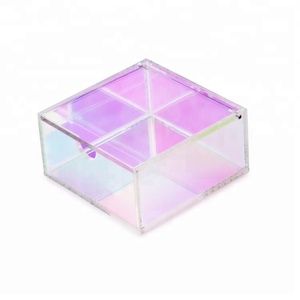 <strong>Small</strong> Iridescent Acrylic Organizer <strong>Storage</strong> <strong>Box</strong> <strong>With</strong> <strong>Lid</strong> - Product Image 5