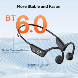 Auriculares de Conducción Ósea con Sonido Estéreo, Auriculares Inalámbricos de Oreja Abierta para Deporte, Experiencia de Escucha Cómoda Sin Auriculares Intrauditivos - Product Image 4