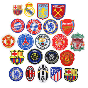Patch Ricamata del Club di Calcio Man City, Distintivo Termoadesivo per Collezione Fan USA - Product Image 1