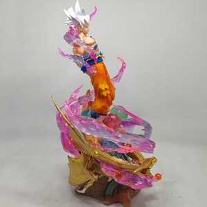 Figurine Anime Dragon Ball Son <span class=keywords><strong>Goku</strong></span> Ultra Instinct <span class=keywords><strong>Cheveux</strong></span> Blancs Lumineuse, Produit Phare, Ornement de Bureau - Product Image 6