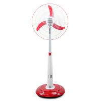 OEM personnalisé 16/18 pouces à énergie solaire rechargeable ventilateur sur pied DC 12V télécommande oscillant à faible bruit pour hôtel usage extérieur