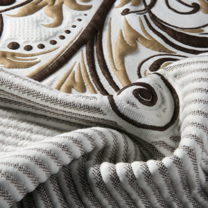 工場卸売Euroflora 100% ポリエステルマット二重チッキング生地 - Product Image 3