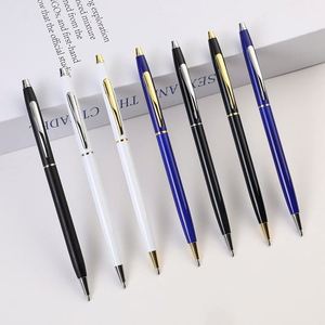Stylo publicitaire haut de gamme personnalisé en acier inoxydable avec logo, cadeau d'affaires - Product Image 1