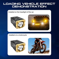 Xenplus LM44 Prix Usine 110W 50000LM Lentille Auxiliaire 6500K 12V Projecteur LED Feux de Croisement et de Route pour Voiture Moto