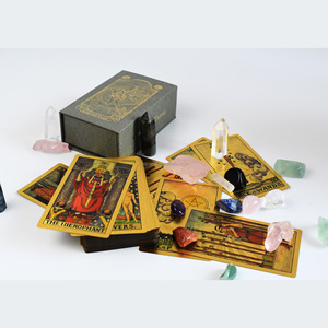 Juego de Cartas del <span class=keywords><strong>Tarot</strong></span> Clásico Popular para Principiantes, 12*7, Impermeable, de Plástico, Ecológico, con Lámina Dorada, Portátil, Duradero, en Caja de Regalo, <span class=keywords><strong>Tarot</strong></span> Hanshin - Product Image 6