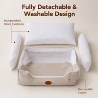 Lit-cave amovible et chaud pour animaux de compagnie, en flanelle douce, pour chien et chat, lavable en machine, pour usage intérieur et extérieur
