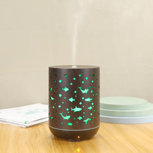 Wood Grain <b>Humidifier</b> 300ml Ultrasonic Essential Oil Diffuser Home Aromatherapy Mini Air Purifier USB Powered - Product Image 1