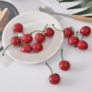 Cerezas Artificiales Decorativas de 2.4cm, de Espuma y Plástico Ecológico, para Decoración del Hogar, Hoteles, Navidad, Halloween y Festivales - Product Image 6