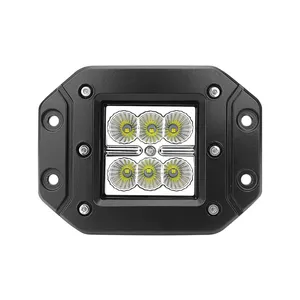 Auto Lighting System 3 Inch 18W Square LED Work light White Color Spot/Flood Beam Work Light For Truck ATV UTV