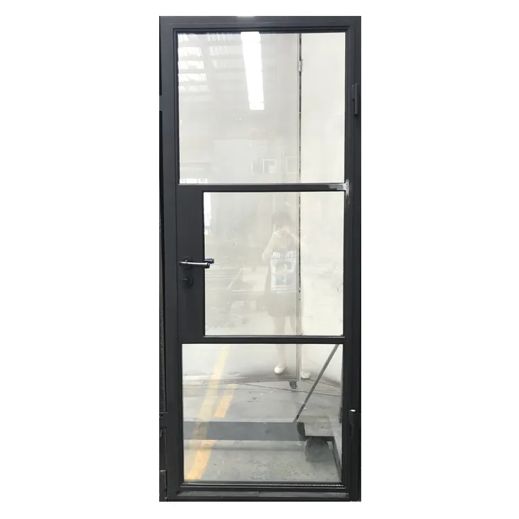 China warranty modern glass outdoor french security doors