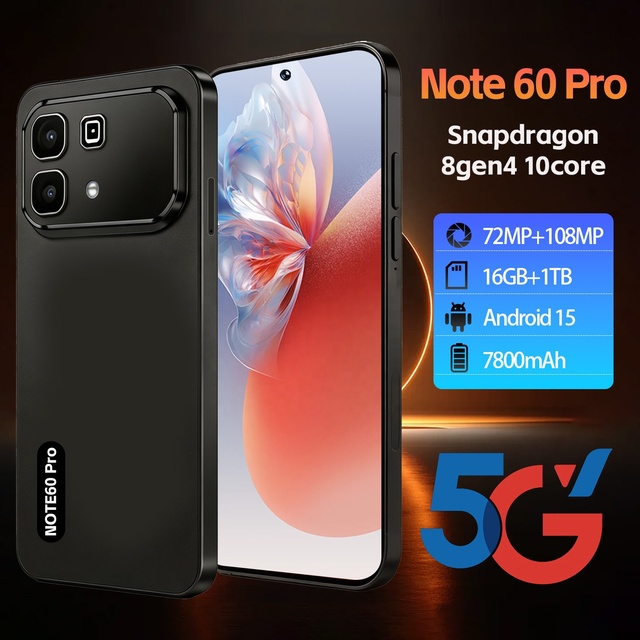 hot products 2026 top selling note 60 pro 16g 256gb 16+1tb smartphone with dual sim