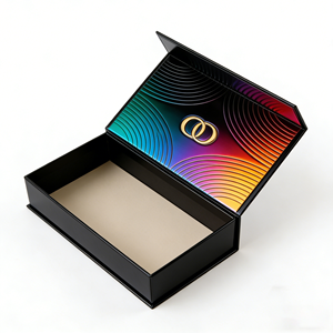 กล่องน้ำหอมปิดผนึกด้วยแม่เหล็กเคลือบทอง พร้อมโลโก้พิมพ์ UV สี่สี และปั๊มร้อน สำหรับใช้เป็นของขวัญและงานฝีมือ - Product Image 3