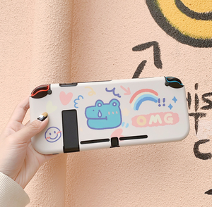 Nouvelle coque de protection à motif requin de dessins animés pour manette de jeu <span class=keywords><strong>Nintendo</strong></span> <span class=keywords><strong>Switch</strong></span> / <span class=keywords><strong>Lite</strong></span>, <span class=keywords><strong>accessoires</strong></span> de coque mignons - Product Image 5