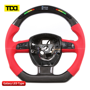 TDD พวงมาลัยสปอร์ตคาร์บอนไฟเบอร์ LED สำหรับรถ Audi A1 A3 A4 A5 A6 A7 C6 C7 S3 S4 S5 S7 Q3 Q7 SQ5 RS RS3 RS5 RS6 B9 8P 8V - Product Image 2