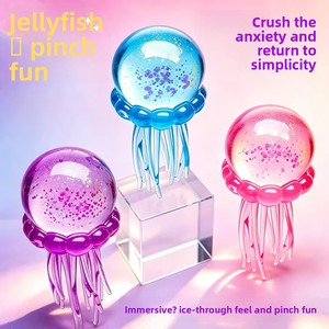 Juguete Sensorial Antiestrés de Medusas y Pulpos con Degradado de Colores, de Levantamiento Lento, de Miel de Cebada, para Niños y Adultos - Product Image 2
