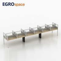 Solution de mobilier de bureau EGROspace : Poste de travail en banc, cloison de bureau, séparateur d'écran pour centre d'appels, poste de travail en cubicle
